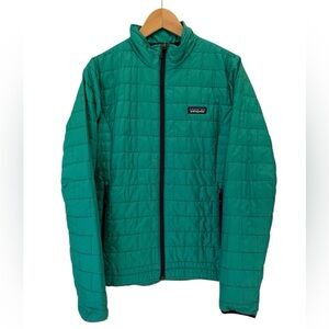 Patagonia Nano Puff Jacket Womens Size M emerald Primaloft EUC EMRD